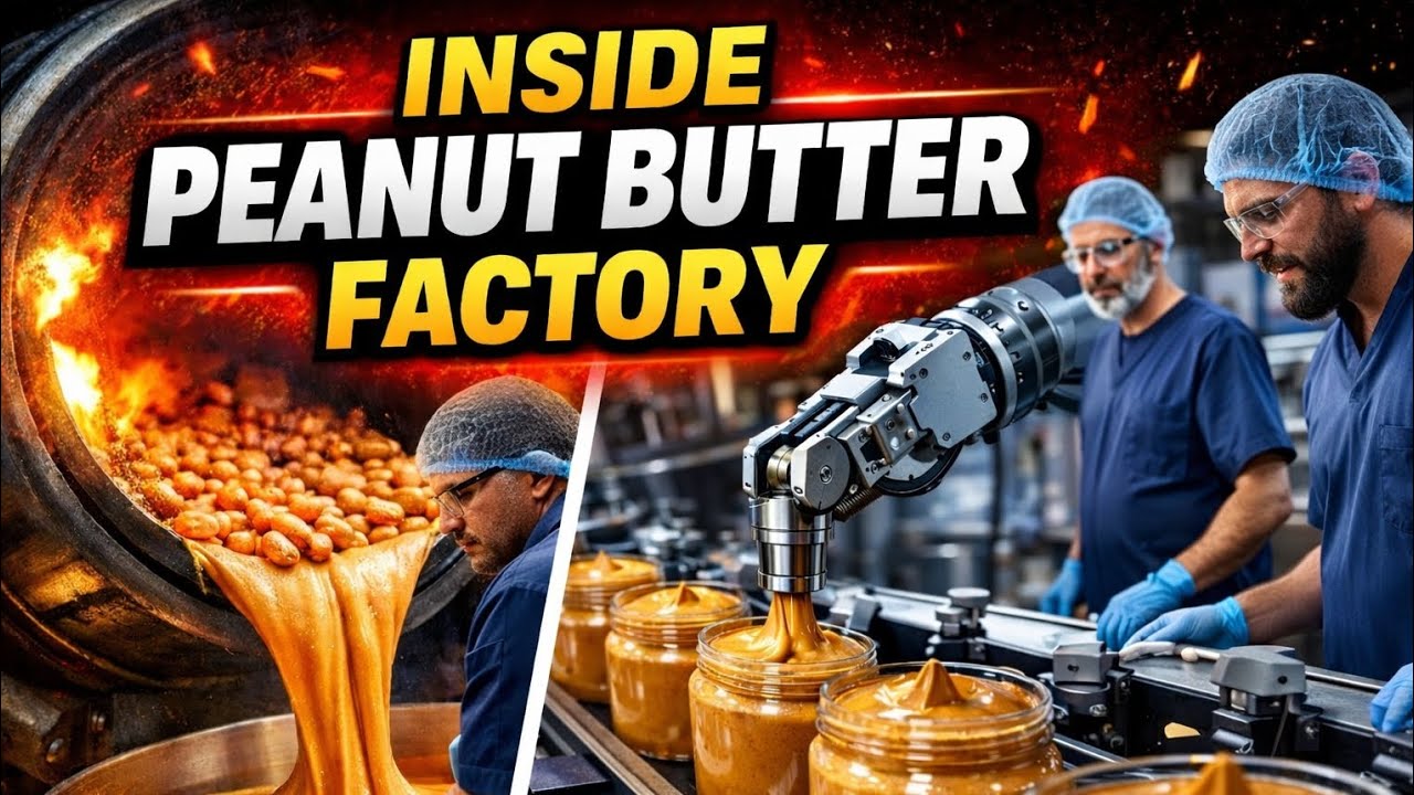 Inside the World’s Most Advanced Peanut Butter Factory | Fully Automated AI Production Process