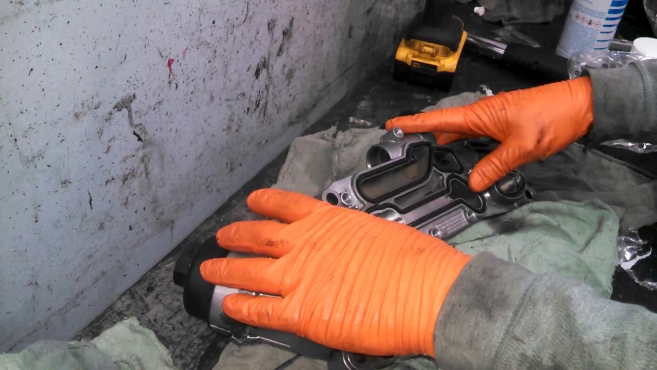 Oil cooler replacement 2012 Chevrolet Cruze oil leak gasket replacement install or replace