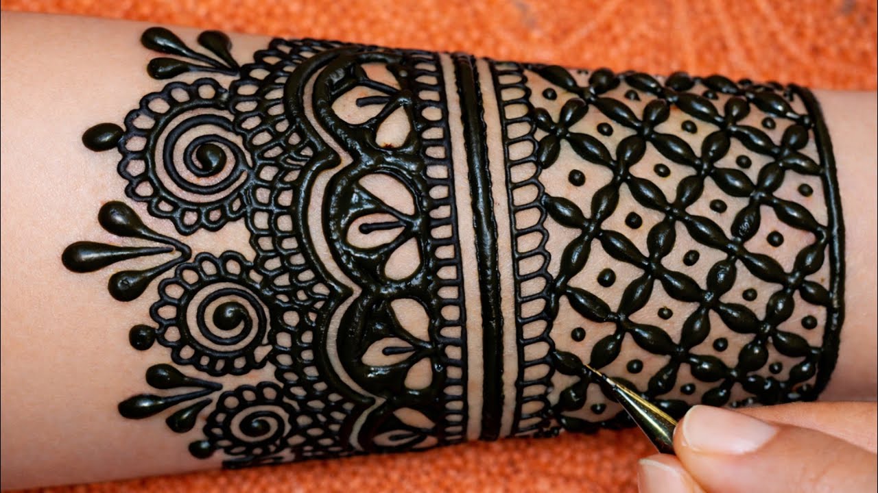 Bridal mehndi design stylish  Easy mehndi design |simple  mehndidesign #krwachauthmehndi#mehndilove 