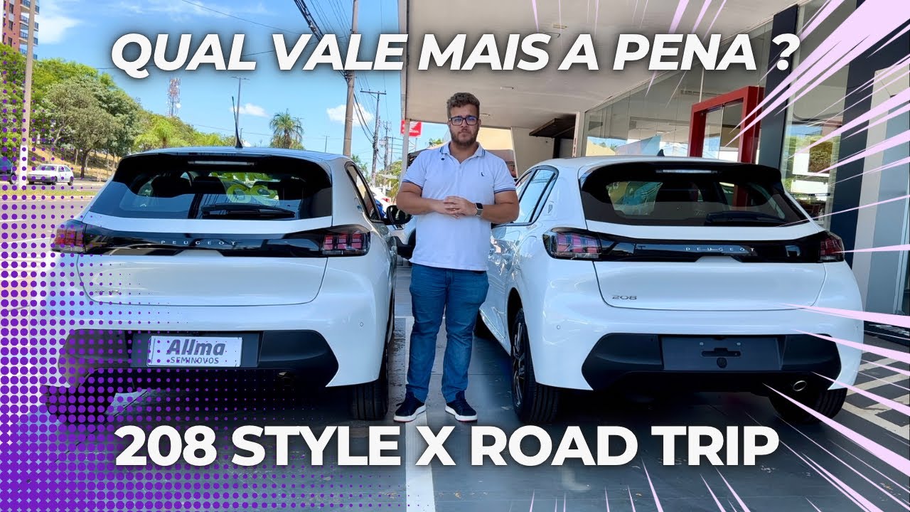 COMPARATIVO NOVO PEUGEOT 208 STYLE X 208 ROAD TRIP 2023
