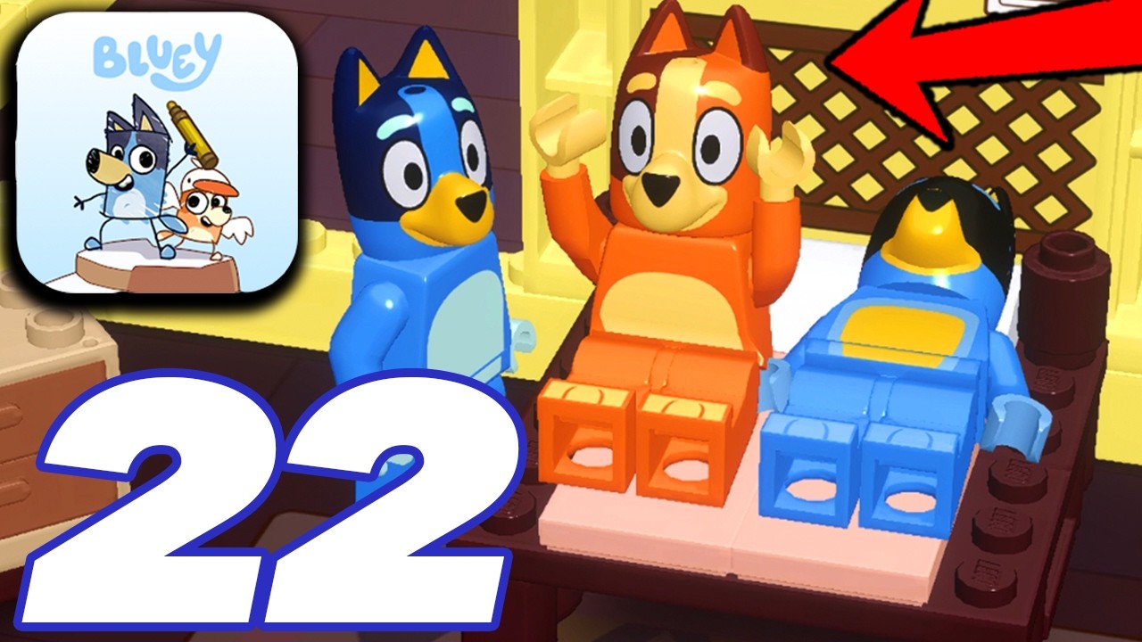 LEGO Bluey - Прохождение игры, часть 22 - Гигантский пасхальный кролик и чаепитие (iOS Android)