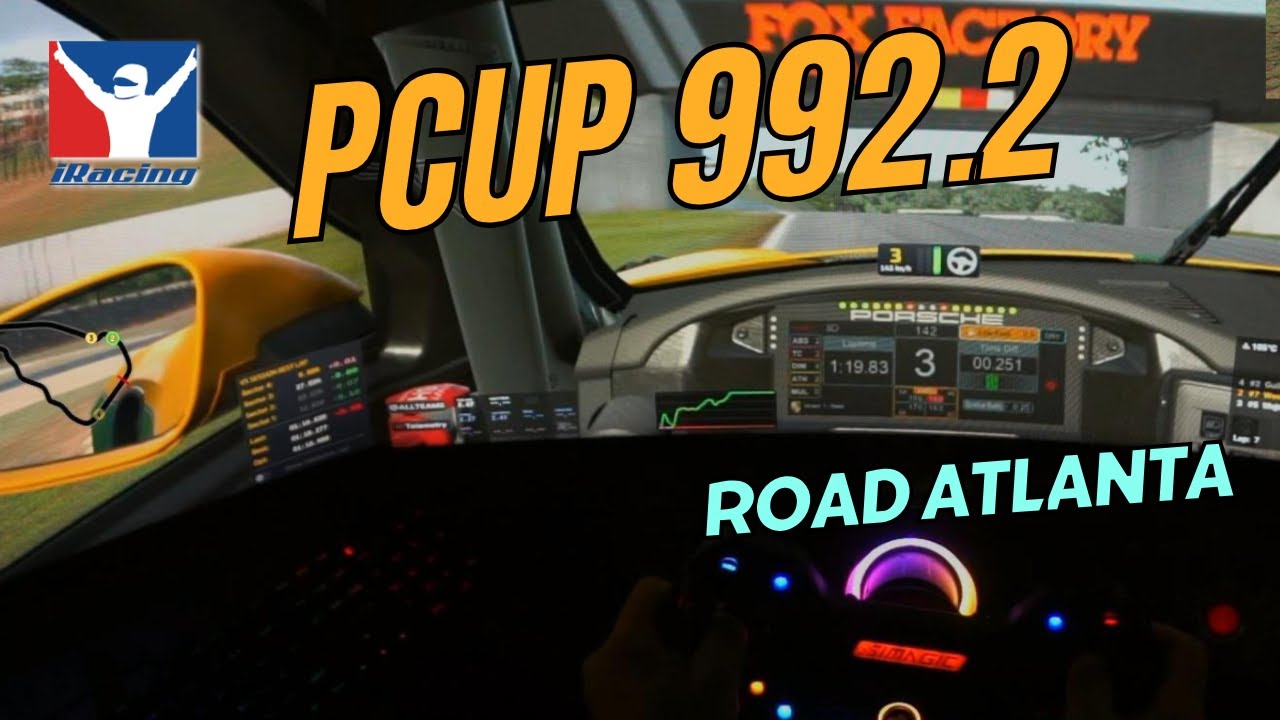 Porsche Cup POV Onboard in IRACING - Road Atlanta - Qualy Lap #iracing #simracing #porsche