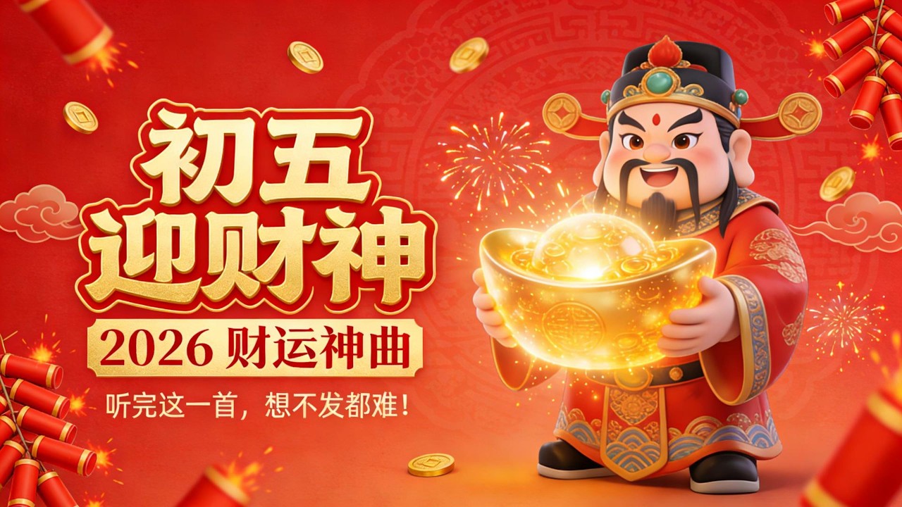 大年初五迎财神最強祈福曲 🔥 財源滚滚來｜春節開運神曲