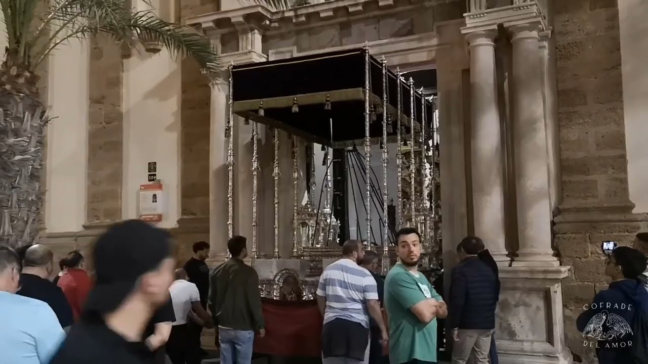 Ensayo palio Lágrimas (Piedad), Cuaresma Cádiz 2025