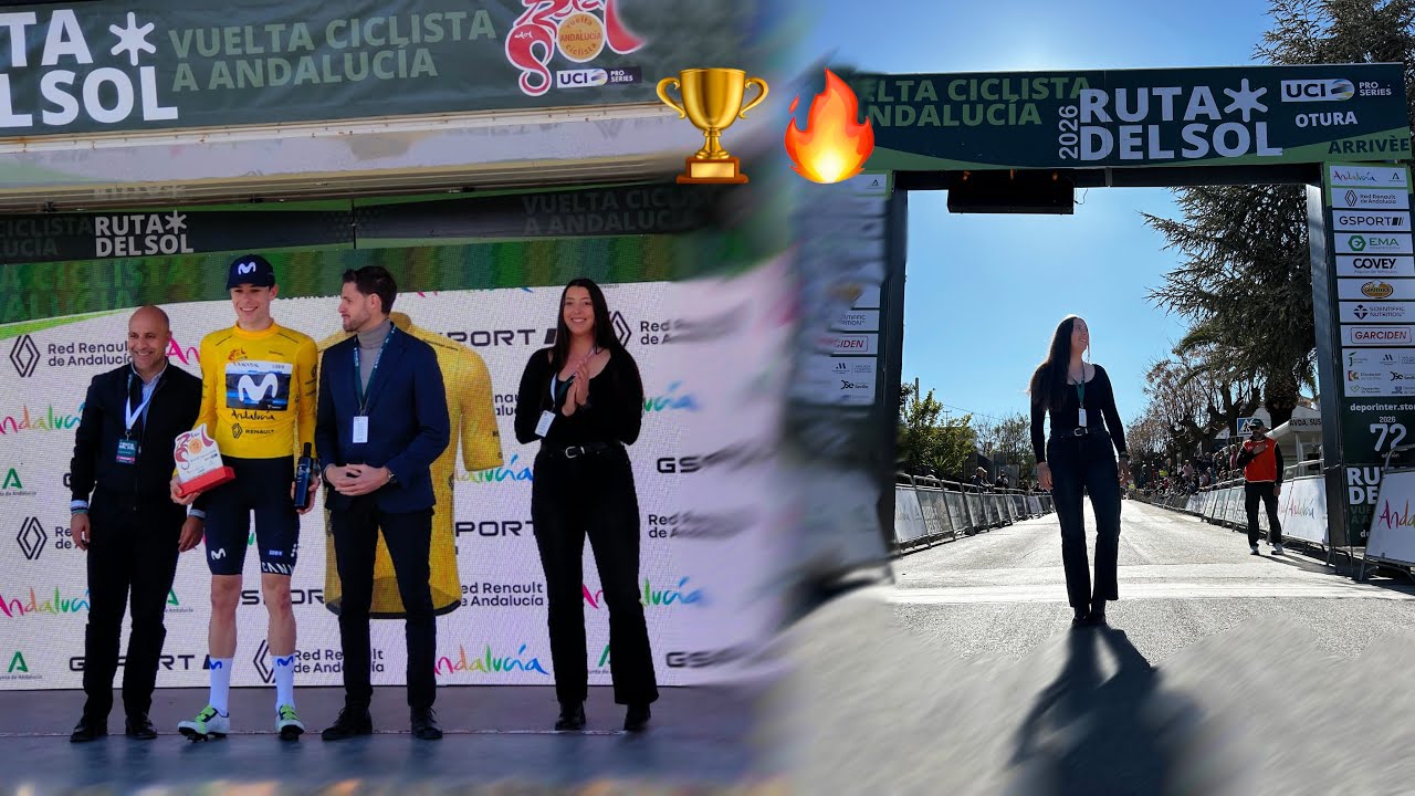 Viendo ganar al gran Iván Romeo.🔥🏆 Segunda etapa de la vuelta Andalucía 2026😍