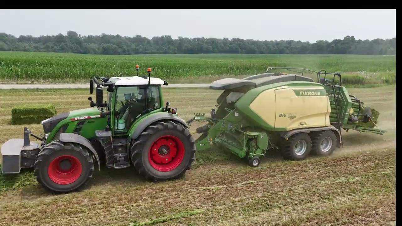 Keyser Creek Farms - Raking & Bailing alfalfa early August 25'  #farmvideos #farming #tractorvideo 