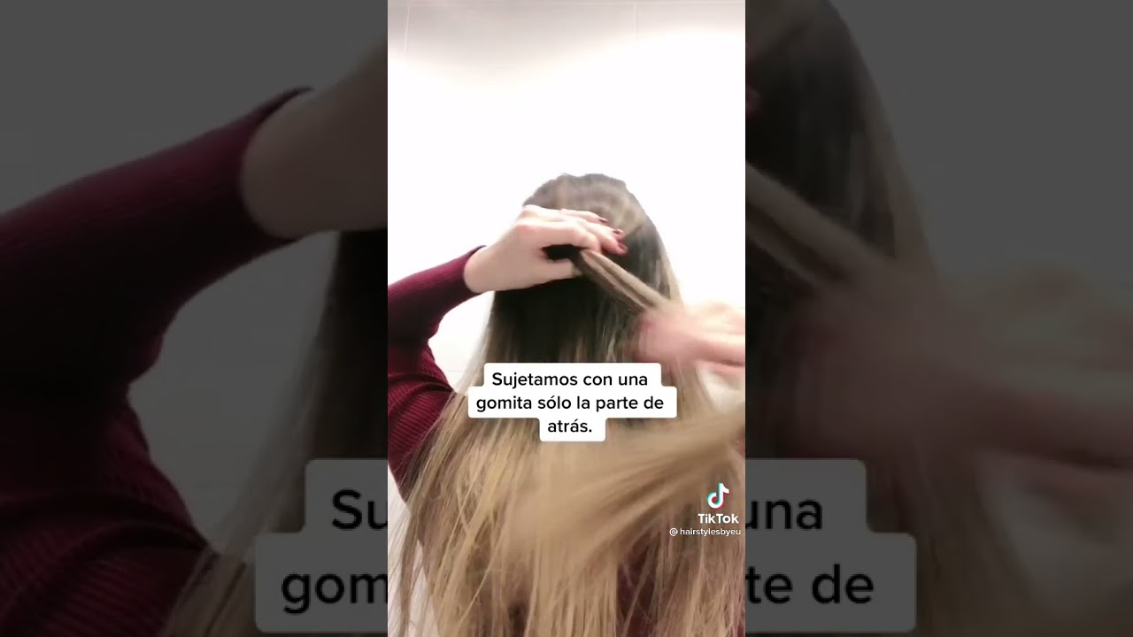 Peinado semirecogido f&aacute;cil y sencillo