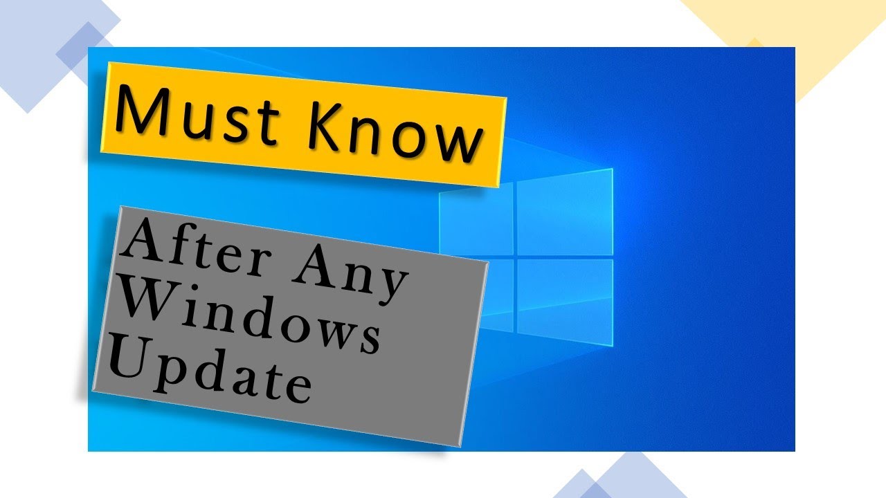 How to Roll back Any Windows Update: Windows 10