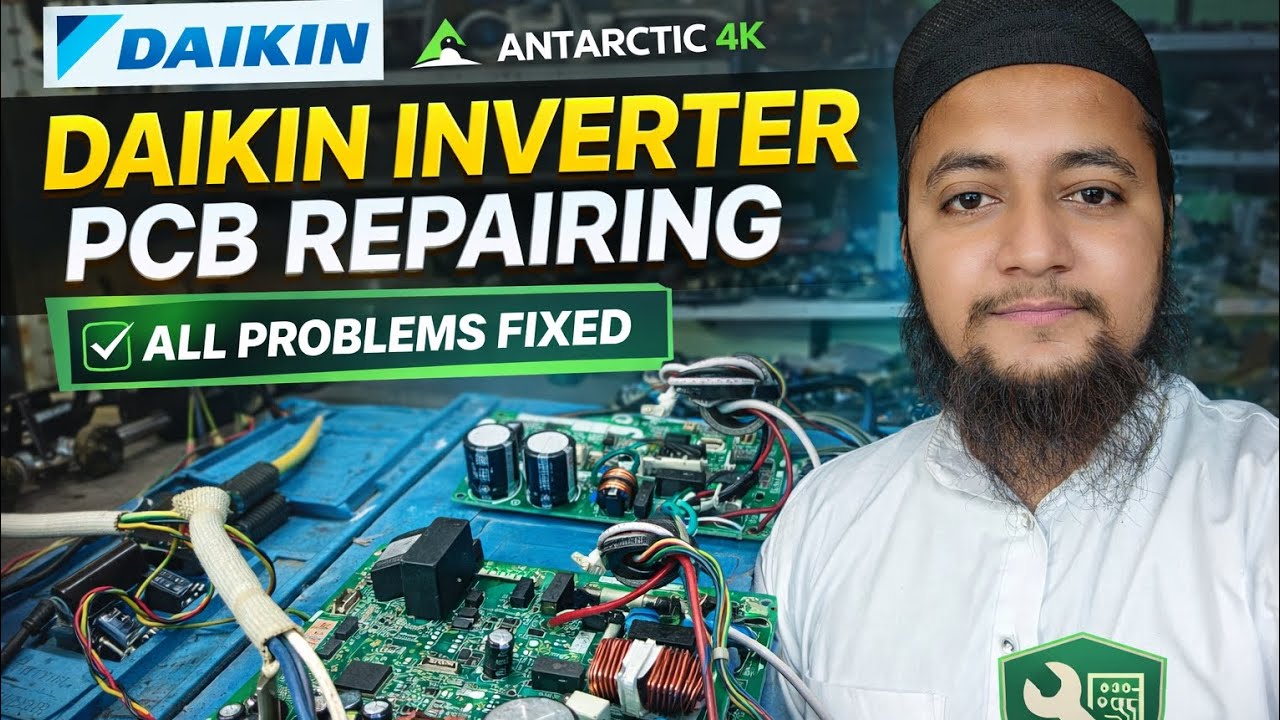 DAIKIN INVERTER PCB REPAIRING  || MD NURAIN #daikin #pcb #error 