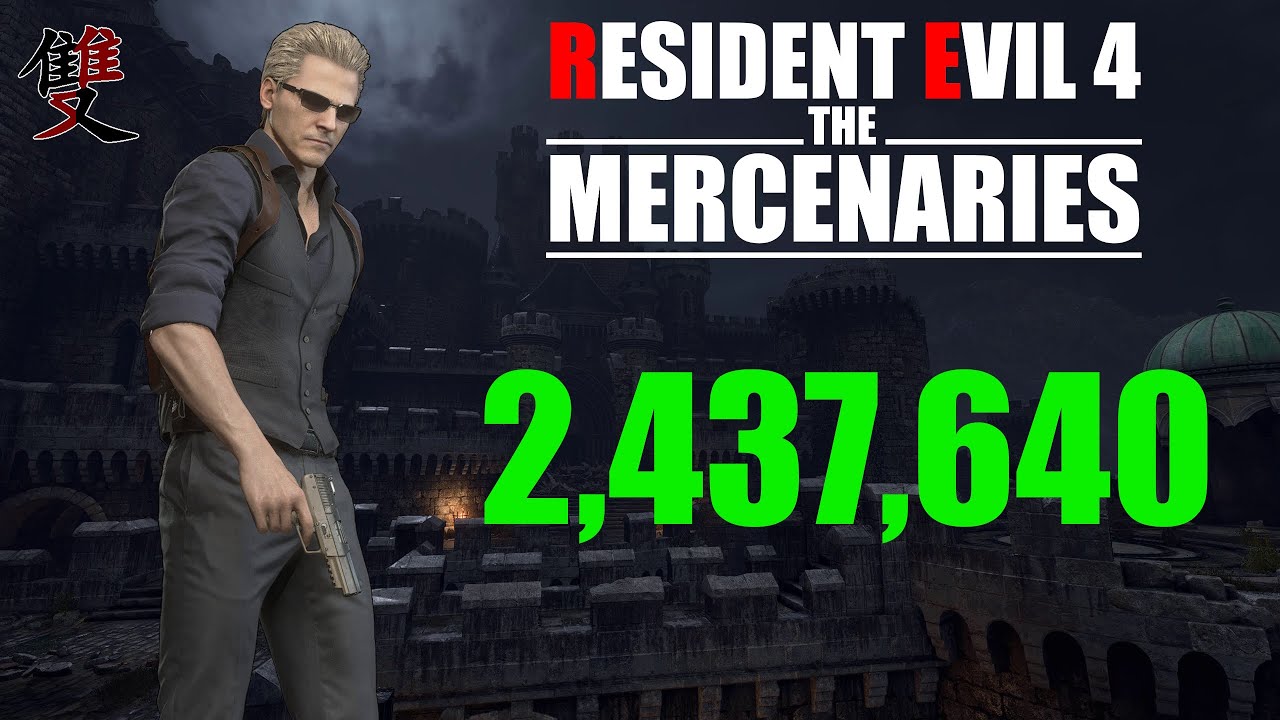 Resident Evil 4 Remake Mercenaries - 2,437,640 Wesker Castle S++ | World Record Strategy