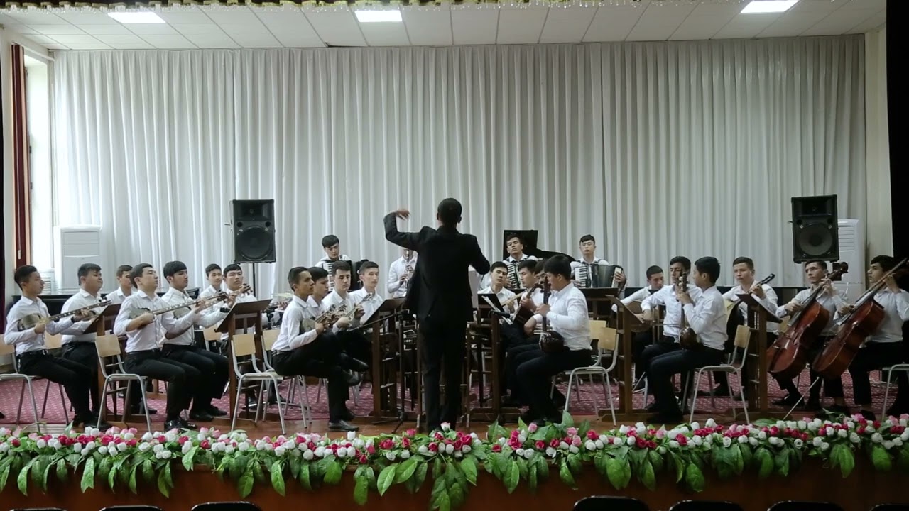Urganch ISM xalq cholg'ulari orkestri.F.Amirov 