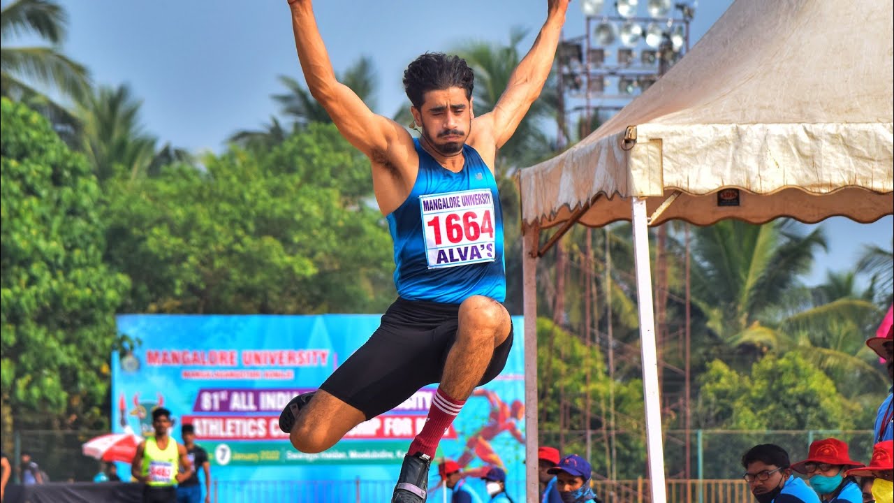 Men's Long Jump Final &mdash; All India Inter University Athletics Championship 2022