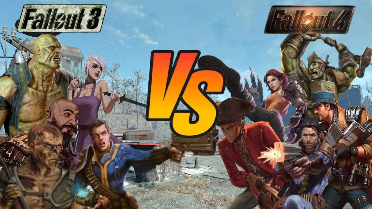 Companions Fallout 3 VS Companions Fallout 4 | Fallout 4 NPC Battles