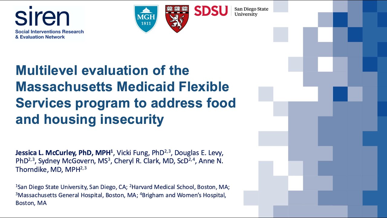 Multilevel evaluation of the Massachusetts Medicaid Flexible Services program to address food and...