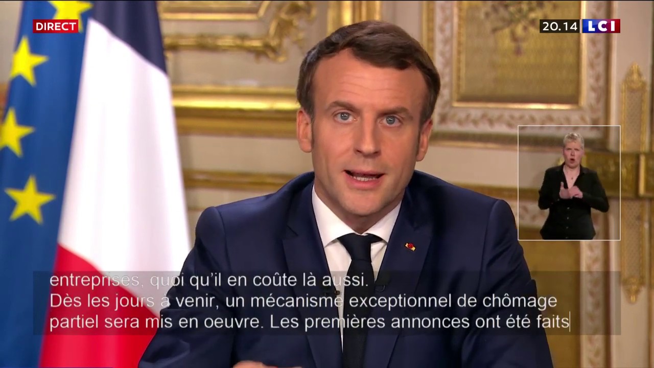 Virus : Discours intégral d'Emmanuel Macron