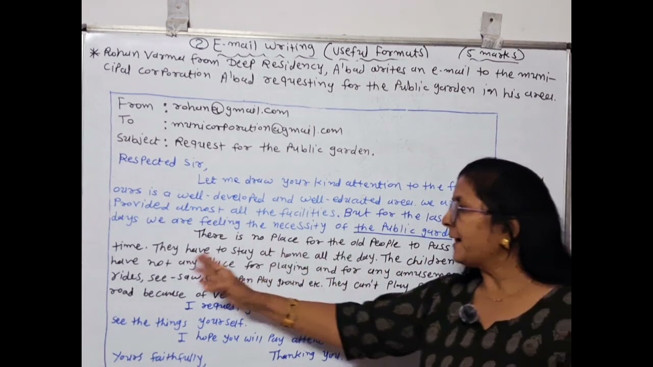 LECT-10 REQUEST EMAIL FORMAT FOR STD-11,12 ENGLISH GRAMMAR SERIES BY CHANDRIKA PATEL 