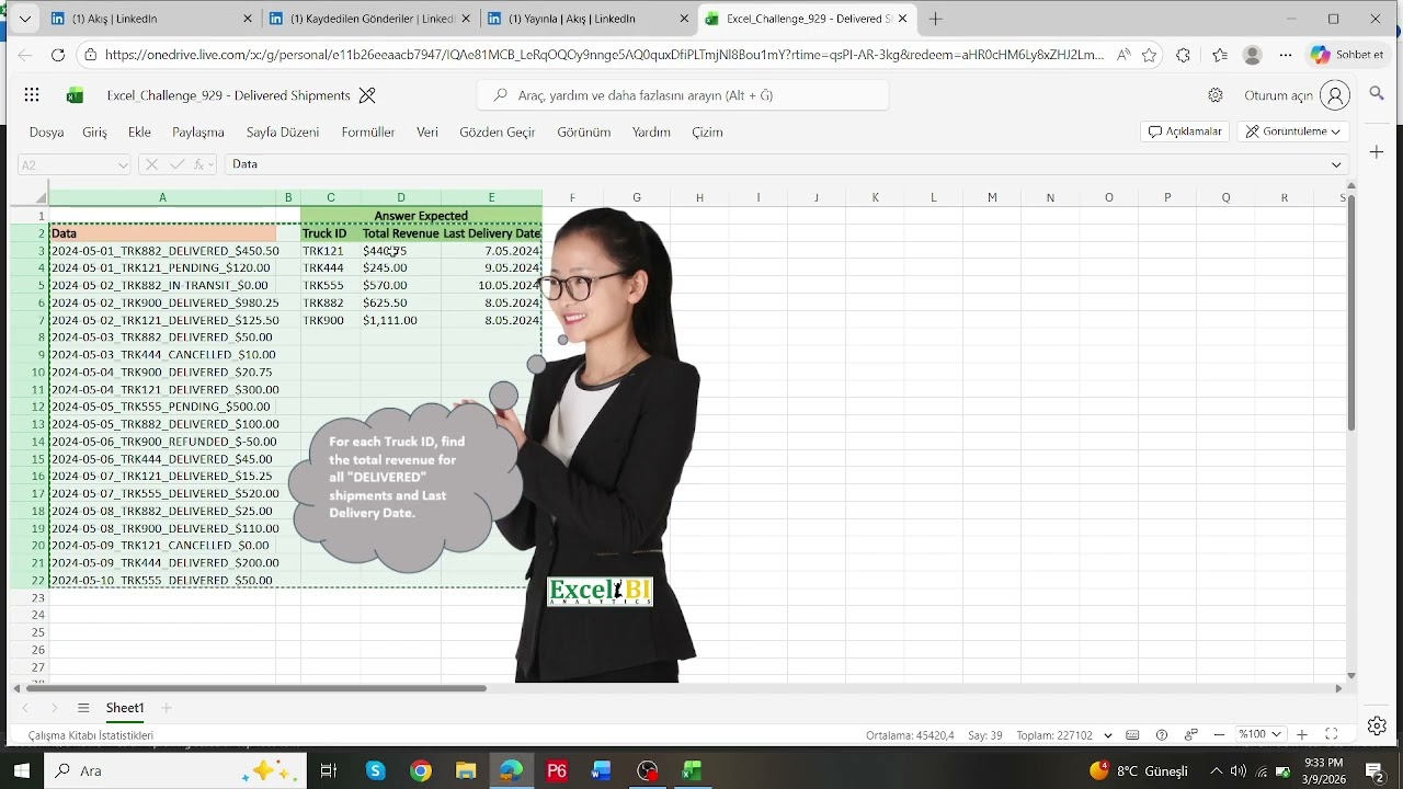 EXCEL CHALLENGE 929, PQ Solution