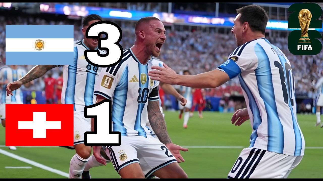 Argentina vs Switzerland (3-1) | Quarter-finals | FIFA World Cup 2026