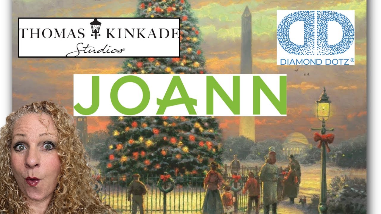 *THOMAS KINKADE* Unboxing Licensed Art From Diamond Dotz at Joann!