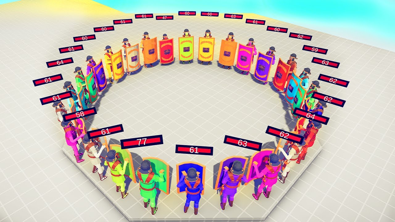 MELEE UNITS BATTLE ROYALE FFA With Health Bar Part1 | TABS - Totally Accurate Battle Simulator