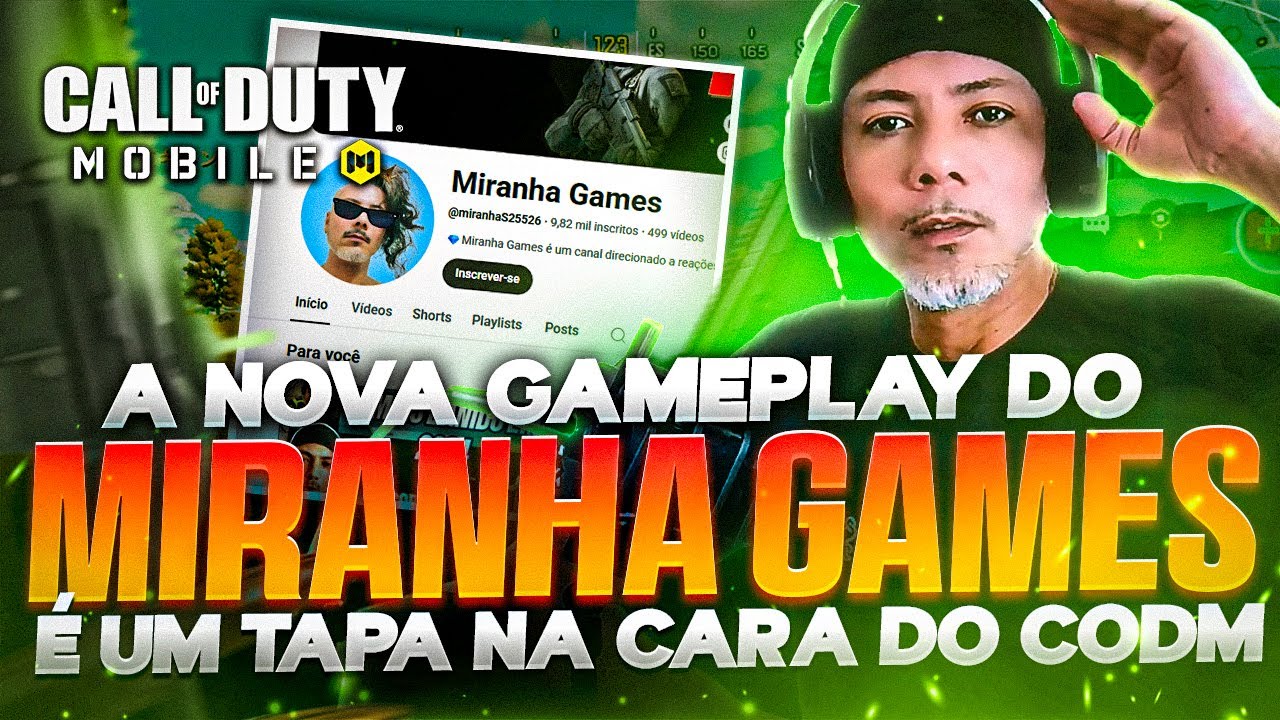 MIRANHA GAMES POSTOU GAMEPLAY NO COD MOBILE ♥🔥🔥🔥 CALL OF DUTY MOBILE