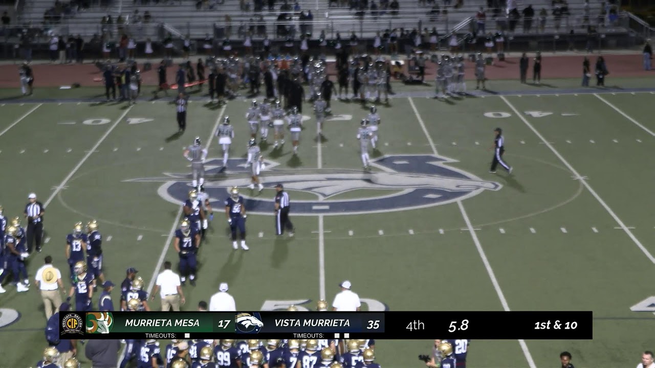 Murrieta Mesa vs. Vista Murrieta - CIF-SS Football (2025)