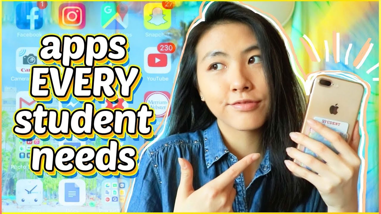 📲What's on my iPhone!? Essential FREE Apps for Students 2018 | Katie Tracy