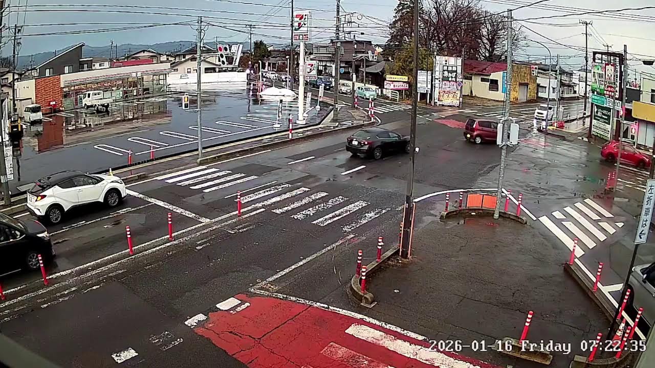 山形県山形市下条五叉路ライブカメラ Yamagata Yamagatashi Live camera.world.cam