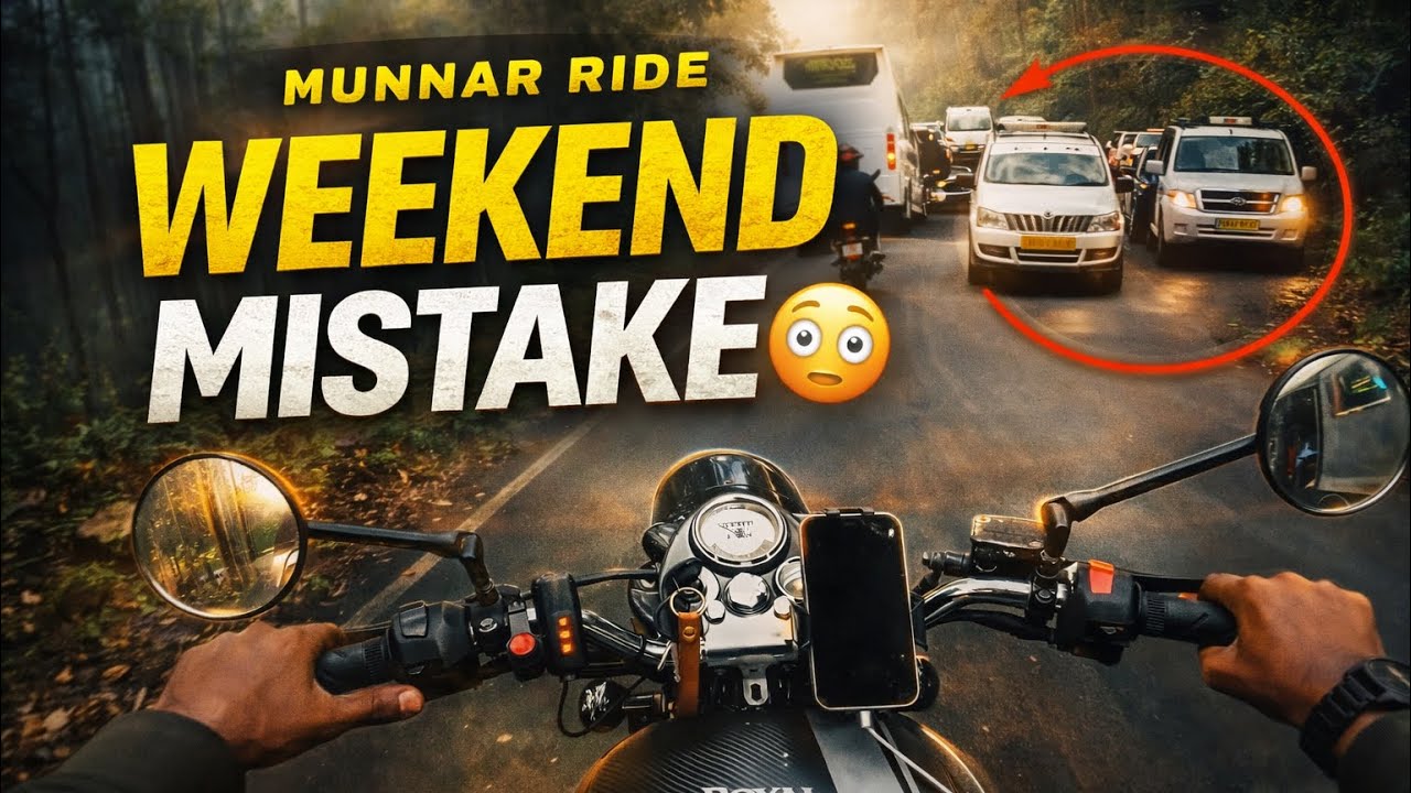 Never Ride to Munnar on Weekend | Huge Traffic Problem[4K] Royal Enfield 350 Ride