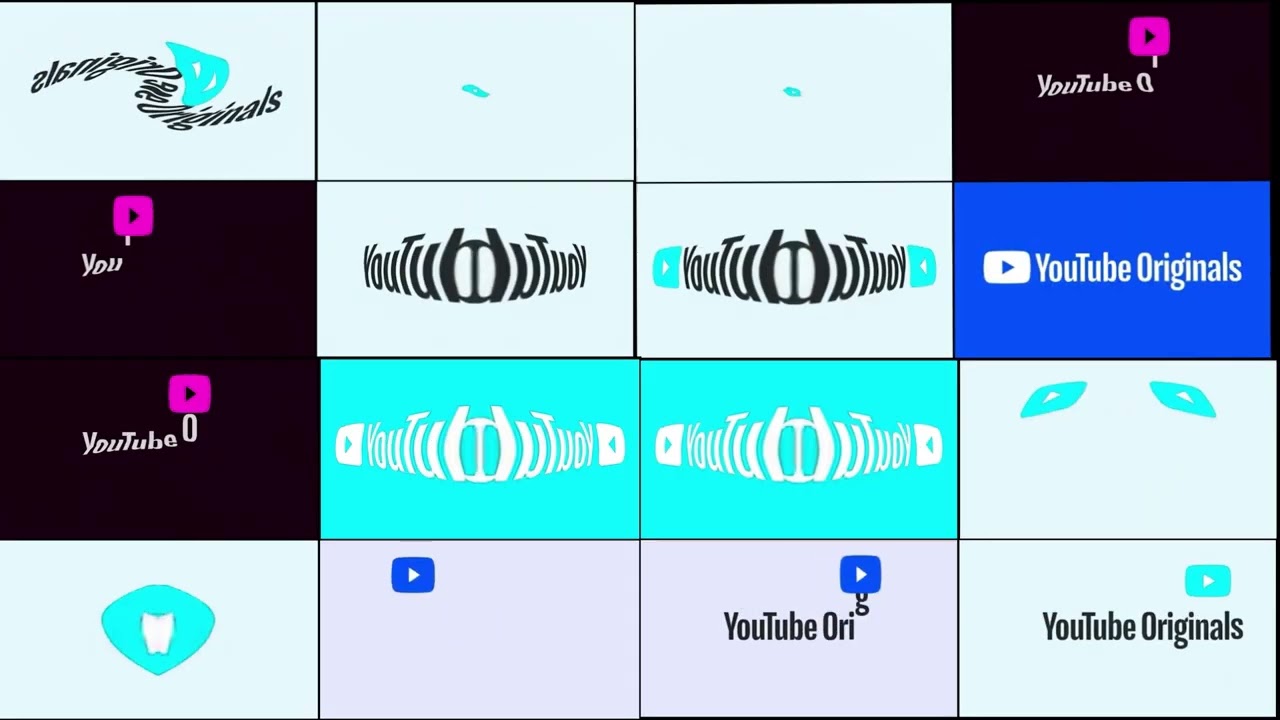 YouTube Originals Falling Words X16 Special Effects Sponsored By Klasky Csupo 2001 + Combined