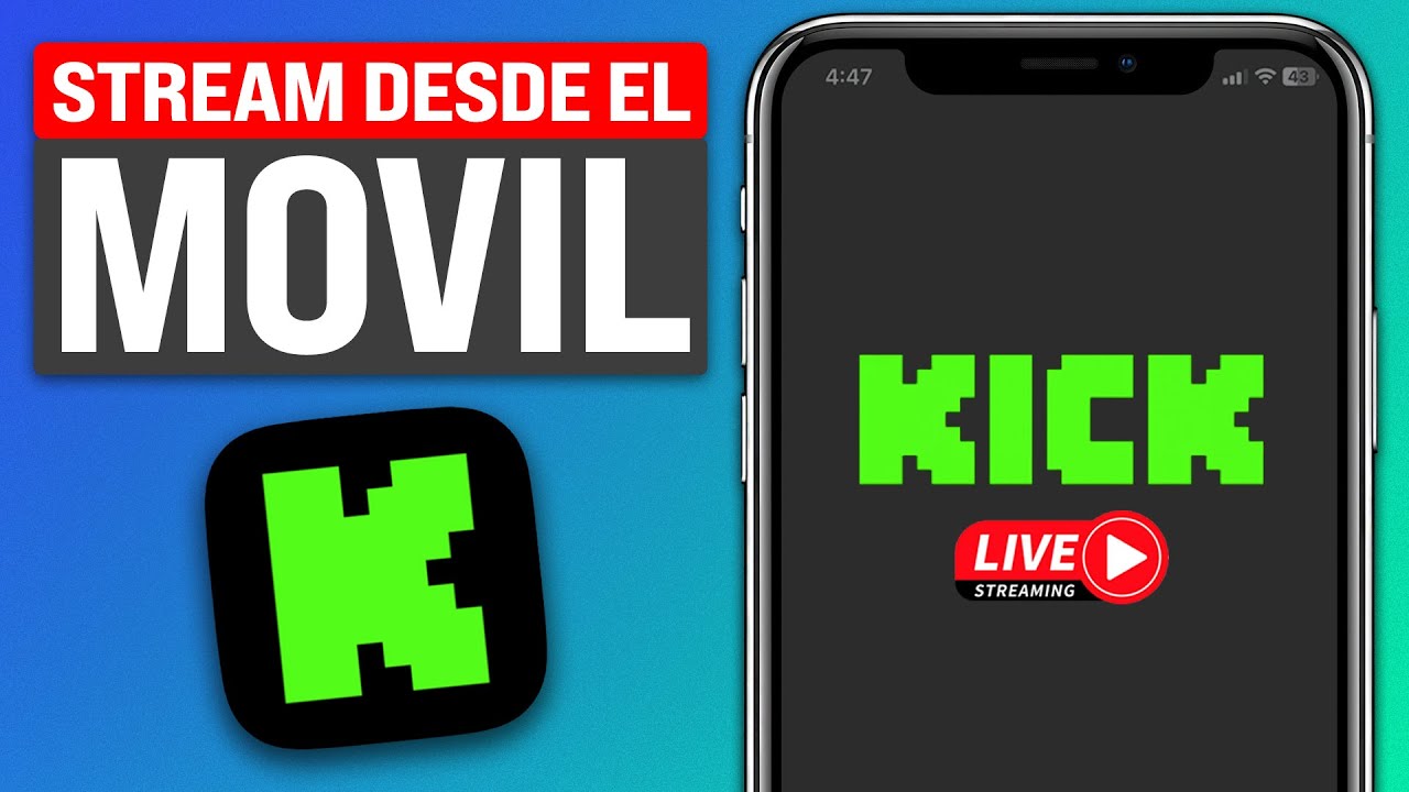 Cómo hacer STREAM en KICK desde el CELULAR - Transmitir la Pantalla en Kick