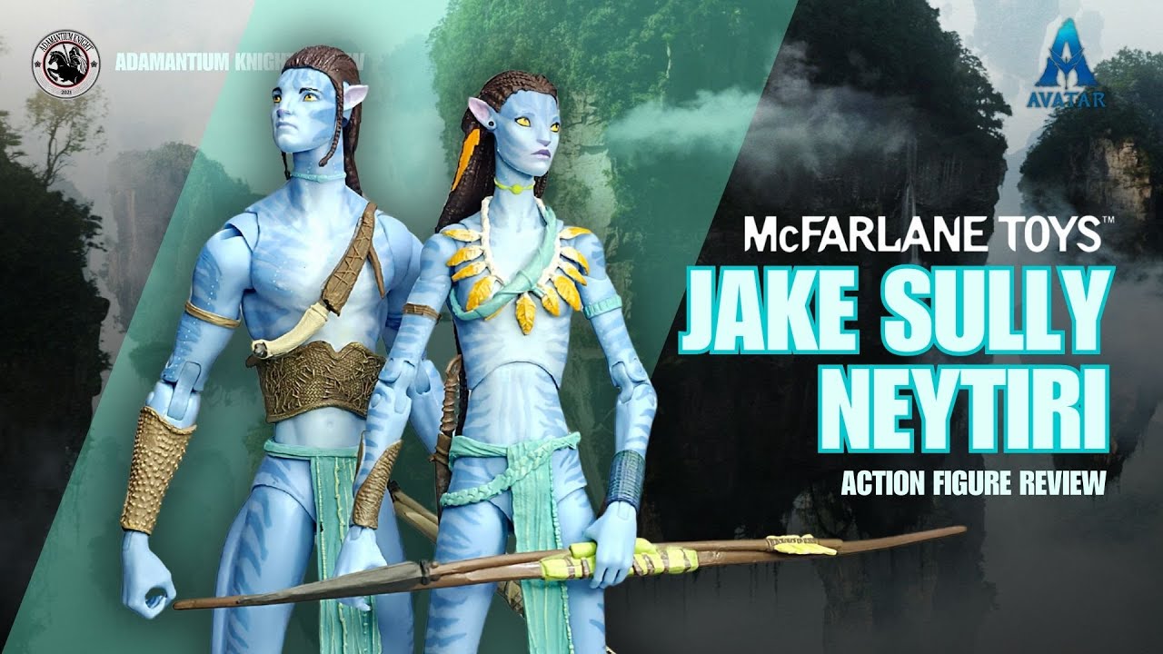 McFarlane Toys James Cameron's Avatar Jake Sully & Neytiri Action Figure Review #avatar