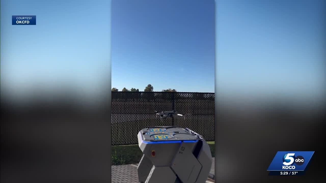 Oklahoma City Fire Department uses unmanned drones for quicker emergency response