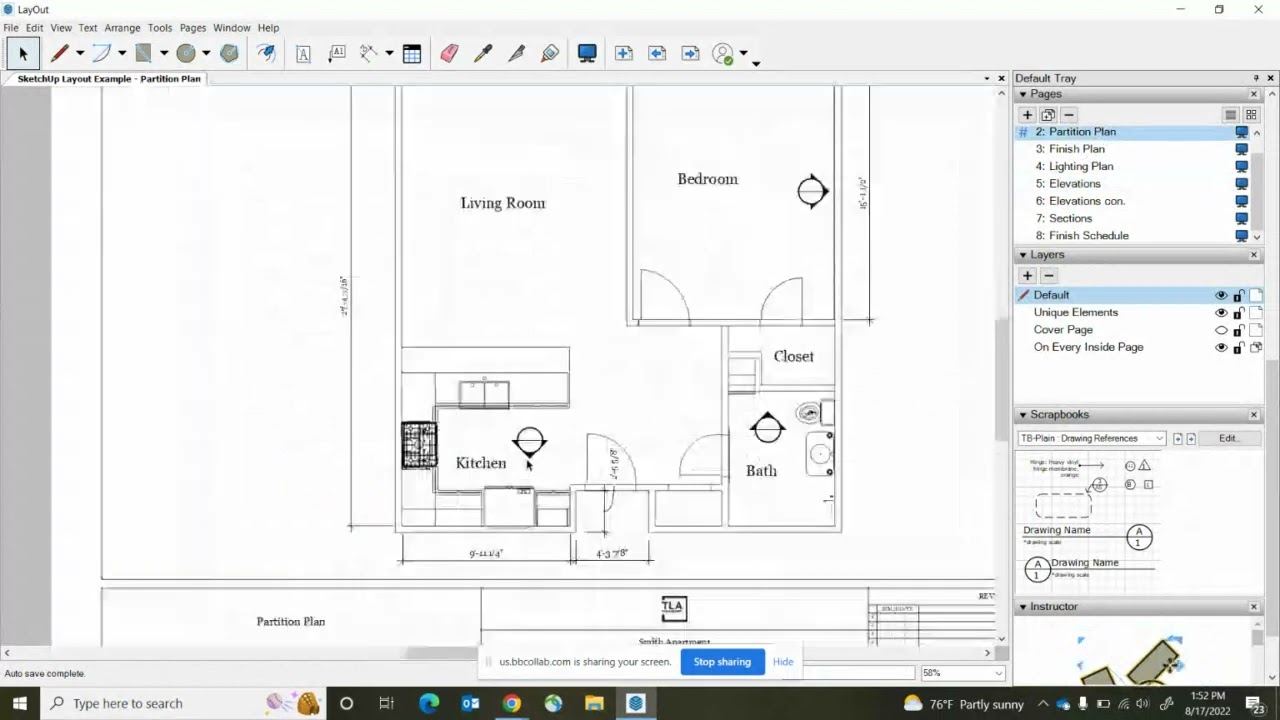 SketchUp Layout Elevations