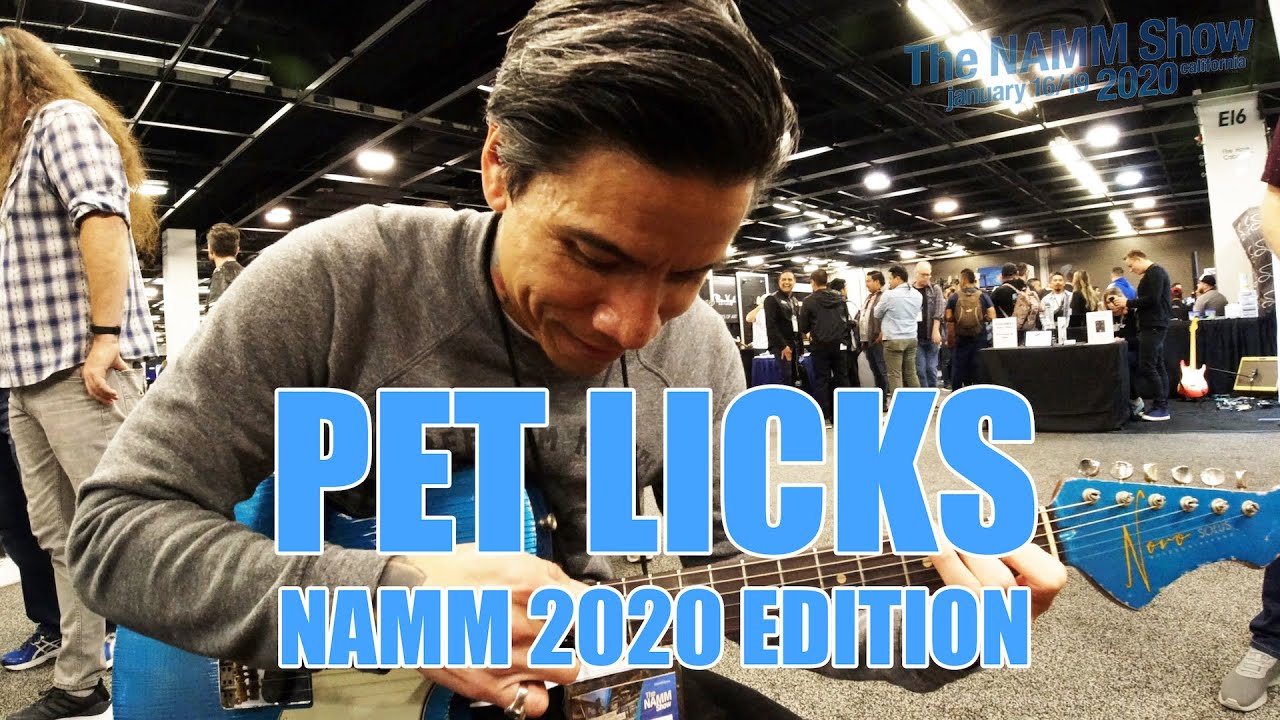 PET Licks ™ #NAMM2020 edition with TAB onscreen