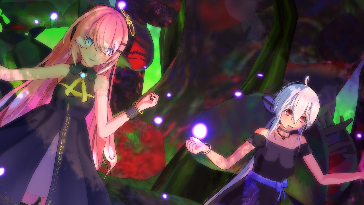 【MMD】妄想感傷代償連盟 　弱音ハク 巡音ルカ　/ MKDR  HAKU LUKA