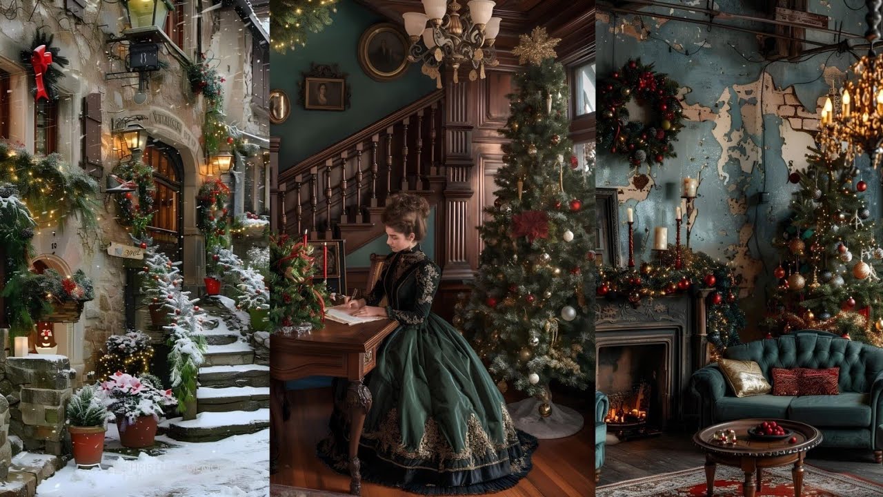 STEP INTO THE PAST: Victorian Christmas Decoration Ideas For Vintage Elegance ~ Renew You HOME DECOR