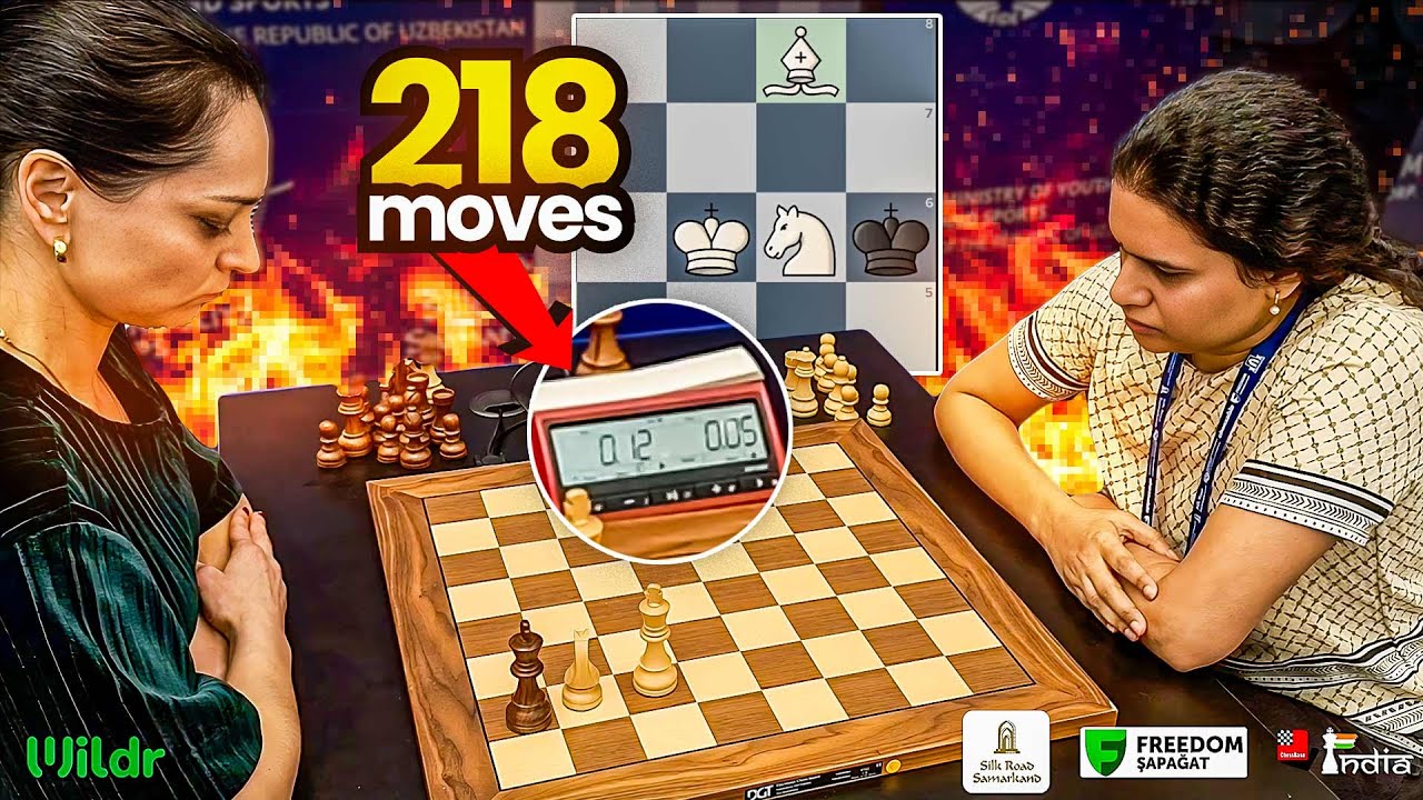 Kosteniuk Checkmates Humpy with a Bishop and Knight 12 seconds on the clock! | World Blitz 2023