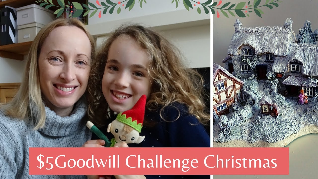 $5 Goodwill Challenge Christmas 2019 | Old World Home