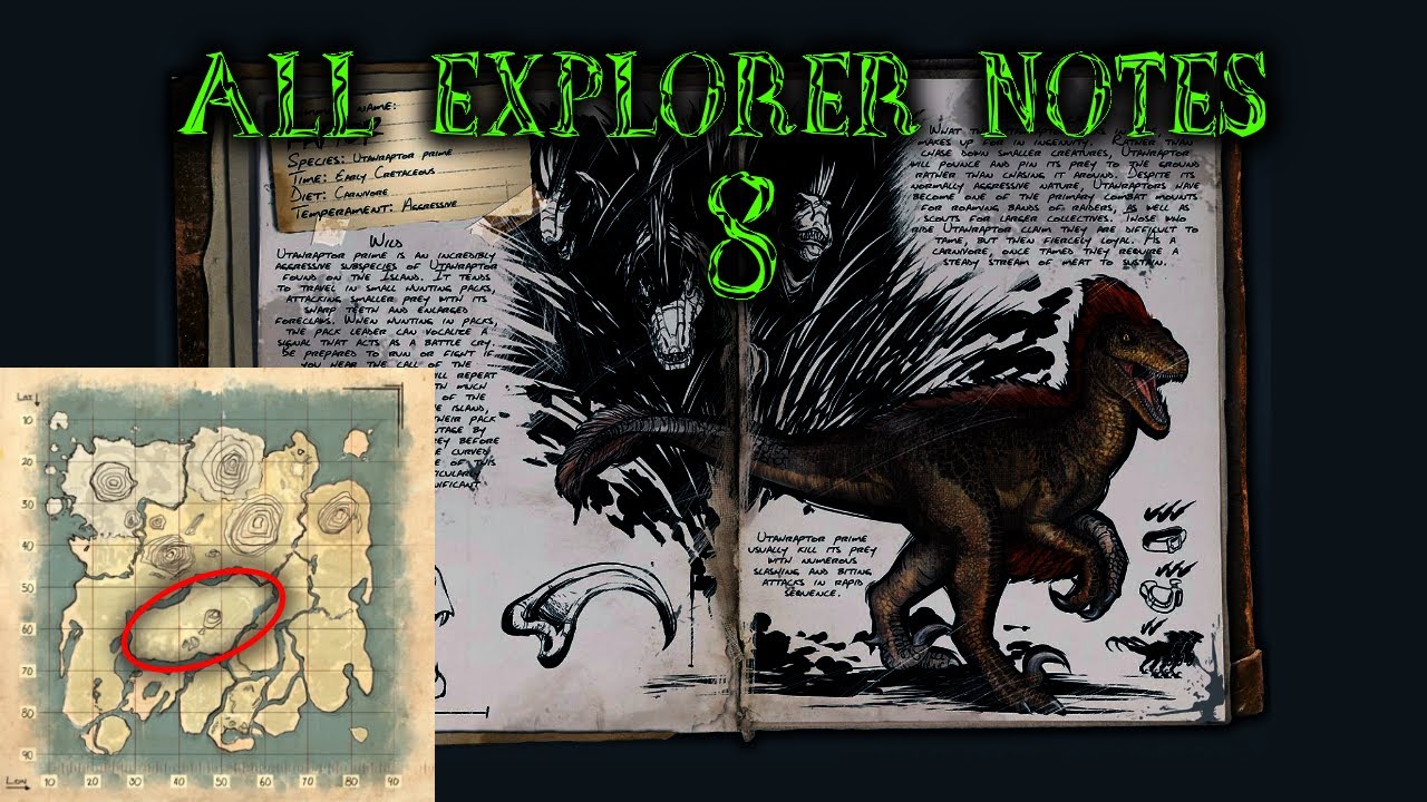 How To Find All Explorer Notes On The Island! | Ark: Survival Evolved | Part 8