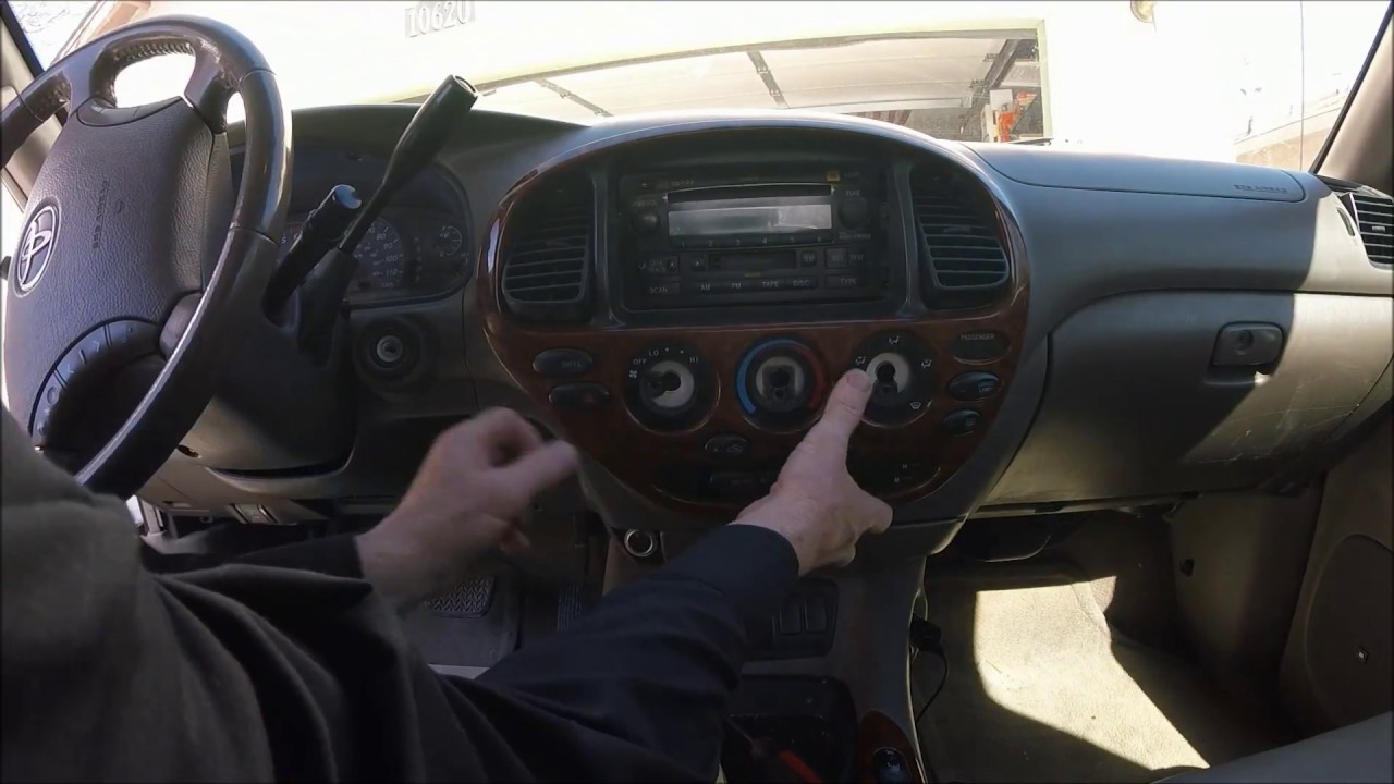 2005 Tundra   Vent Contols, Disassembly