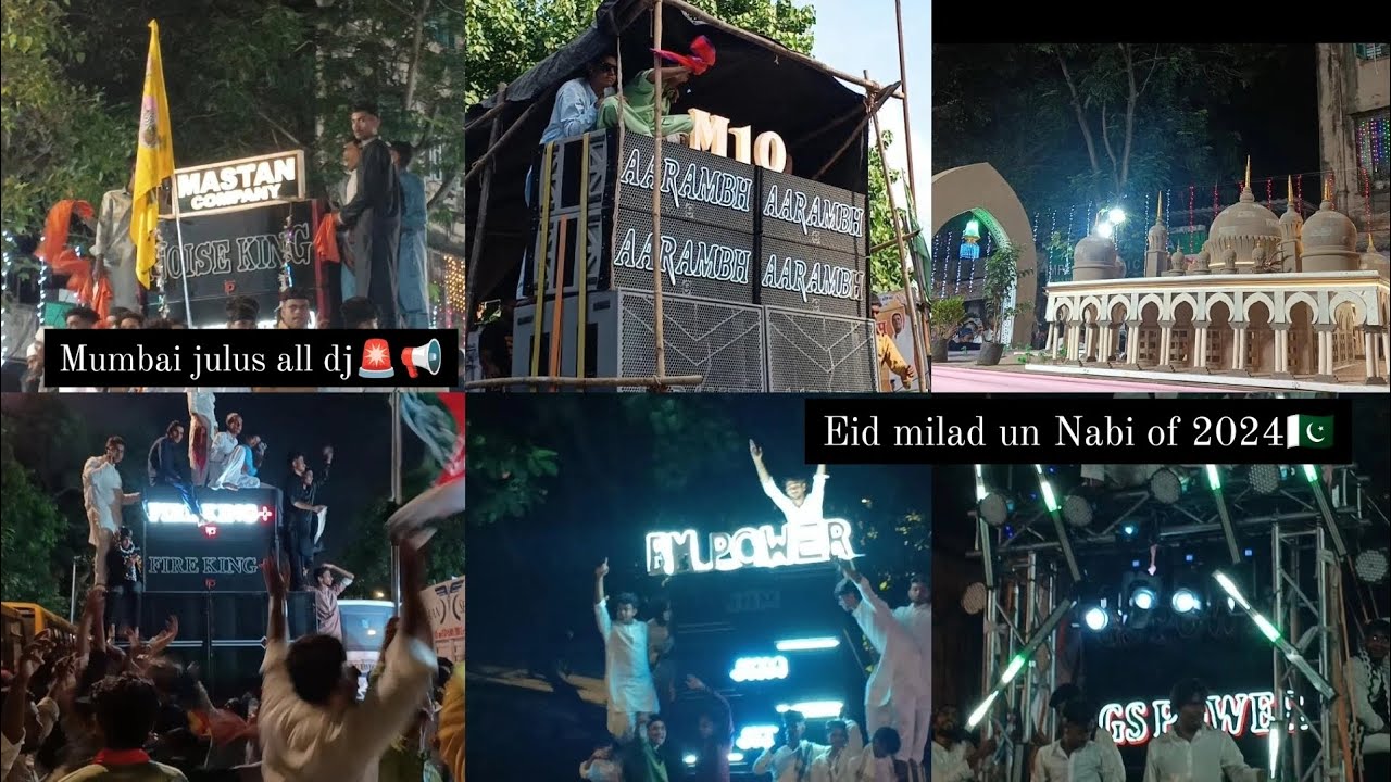 Mumbai julus al dj 2024 || Eid milad un Nabi 2024 ||@Xstar-vlogs