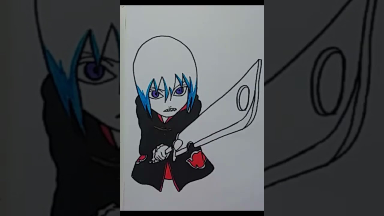 Drawing Chibi Suigetsu Akatsuki / Naruto #Shorts
