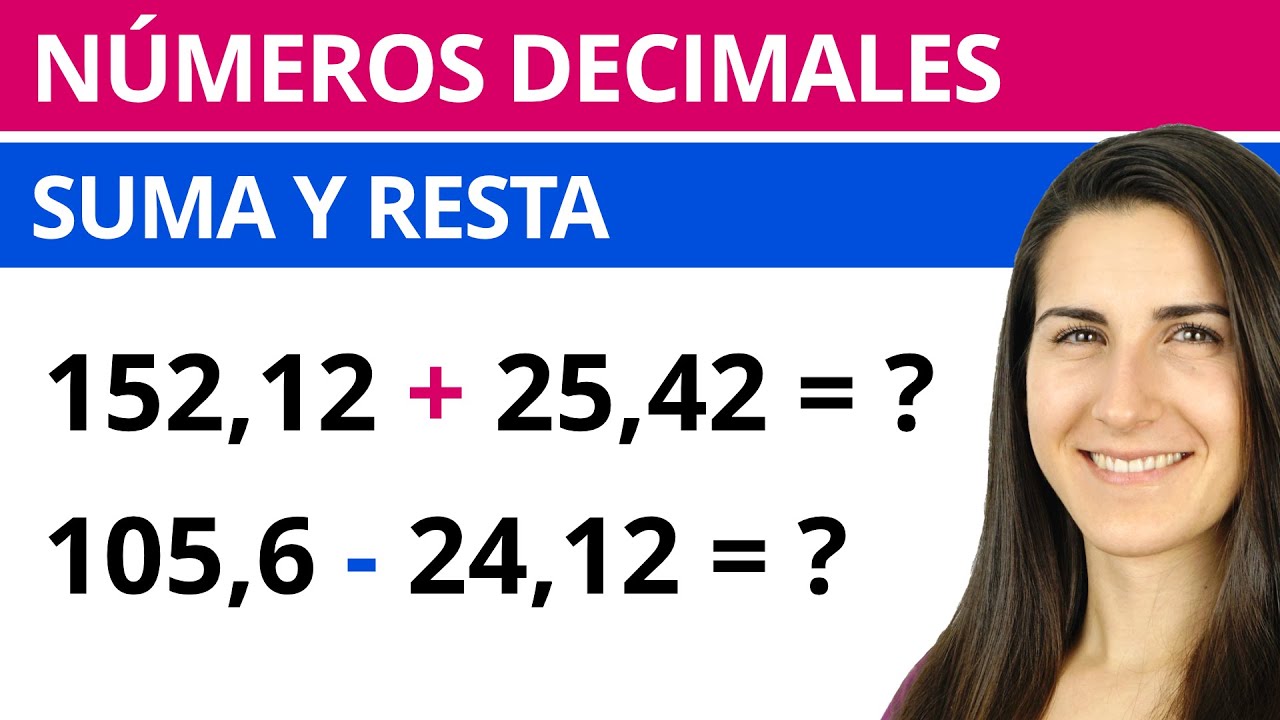SUMA y RESTA de Números DECIMALES 🔢