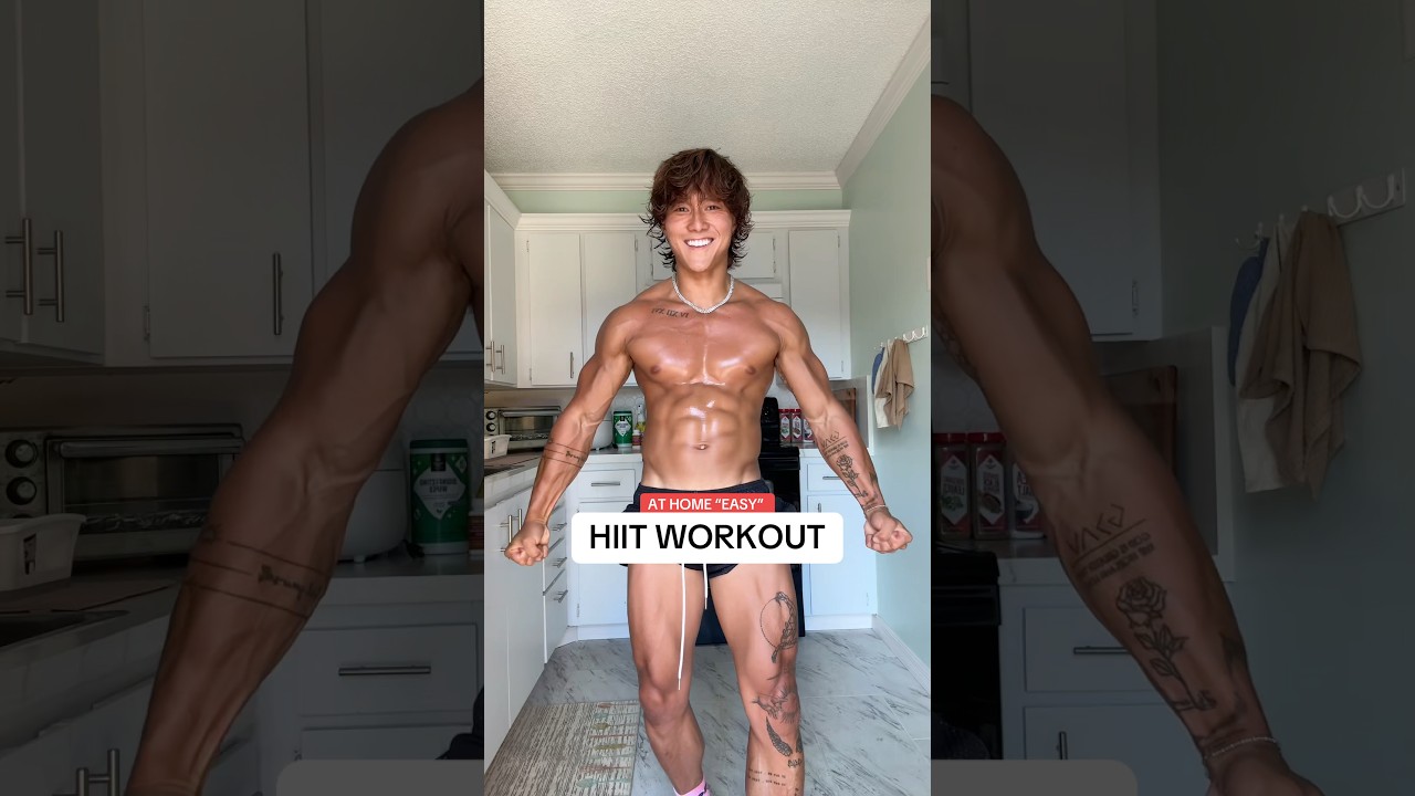 At home easy HIIT workout 👉🏻 no equipments needed