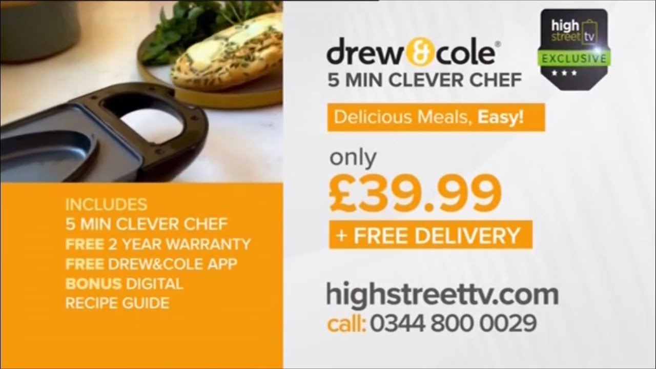 High Street TV - Drew And Cole 5 Minute CleverChef (2025 Version) - FULL TELESHOPPING INFOMERCIAL
