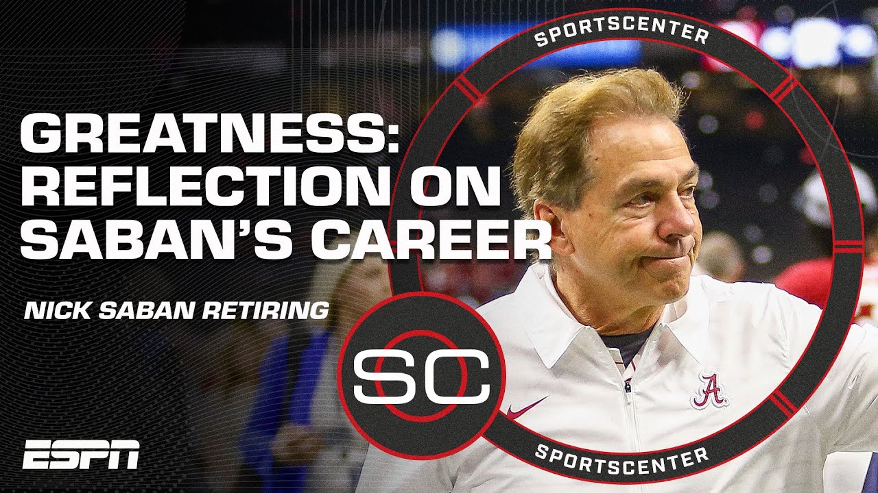 GREATNESS 👏 Nick Saban retires as head coach of Alabama Crimson Tide | SportsCenter