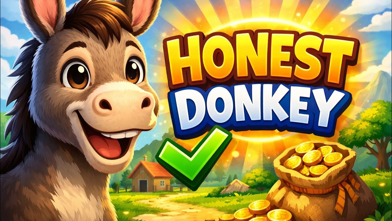 The Honest Donkey 🐴 | Moral Story For Kids | AI Narrative