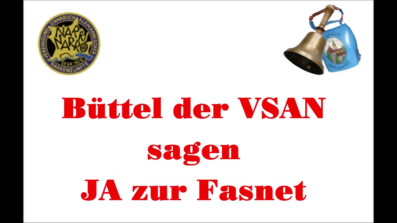 Büttel der VSAN sagen JA zur Fasnet.