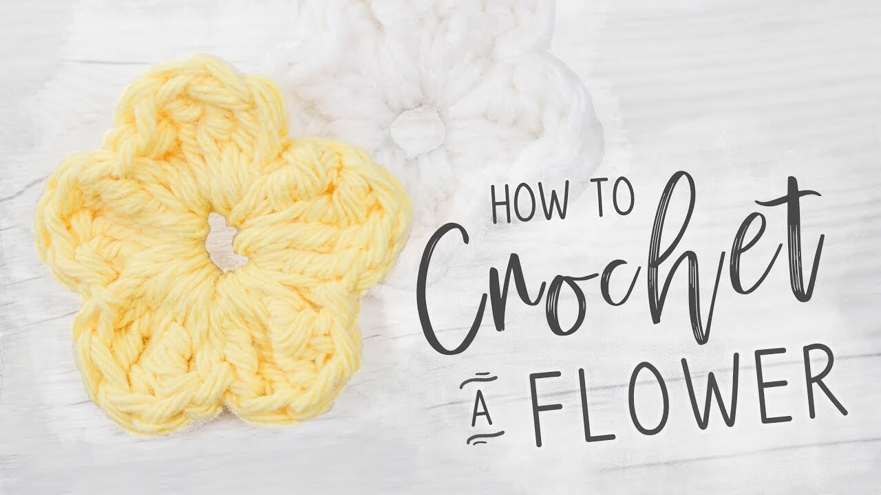 Easy Crochet Flower // How to Crochet a Flower // Easy Crochet Tutorial // Veronica Marie